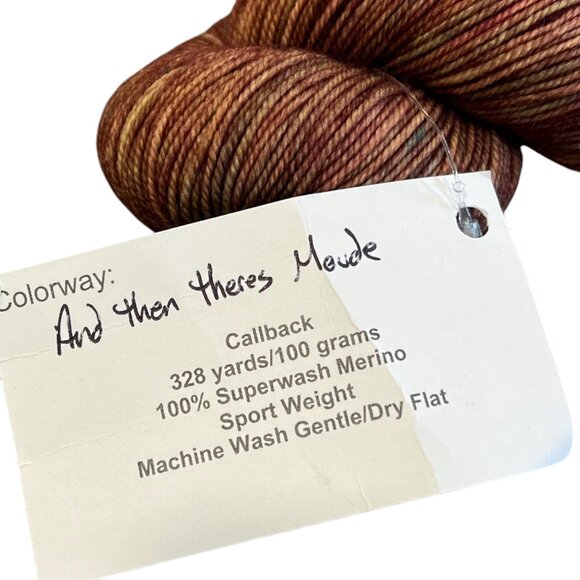 Leading Men Fiber Arts Merino Sport Weight Yarn "And Then Theres Maude" - Picture 3 of 3